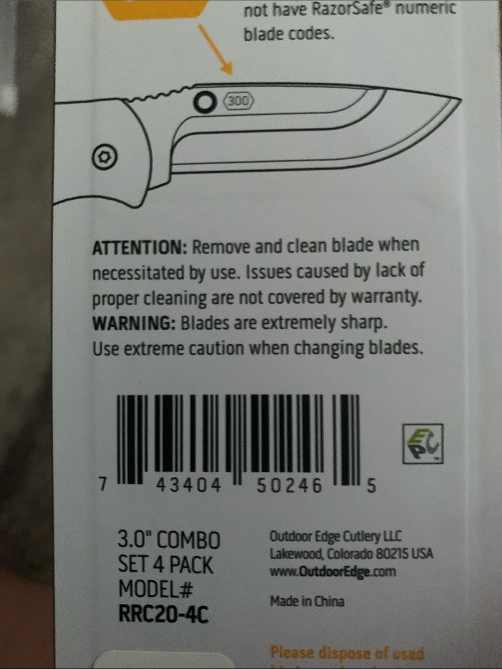 NEW RazorSafe Replacement Blade 4pk - Picture 4 of 4